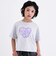 【デイリープライス】【綿100%】ハートロゴプリント半袖Tシャツ