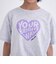 【デイリープライス】【綿100%】ハートロゴプリント半袖Tシャツ