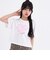 【デイリープライス】【綿100%】ハートロゴプリント半袖Tシャツ