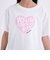 【デイリープライス】【綿100%】ハートロゴプリント半袖Tシャツ