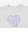 【デイリープライス】【綿100%】ハートロゴプリント半袖Tシャツ