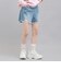 デニムツイルダメージショートパンツ