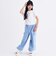 【接触冷感】ラインストーン脇ドロストTシャツ