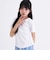 【接触冷感】ラインストーン脇ドロストTシャツ
