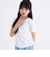 【接触冷感】ラインストーン脇ドロストTシャツ