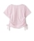 【接触冷感】ラインストーン脇ドロストTシャツ