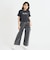 裾ドロストりぼんタック半袖Tシャツ