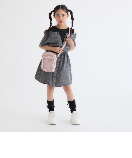 R*I様 PUNTI.ピンクベージュ ヌード　ショルダーバッグ PU×チェックショルダー｜ピンクラテの通販｜&mall（アンドモール）三井