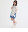 PU×チェックショルダー