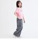 花柄デニムロングパンツ