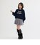 【洗える】もちもちコード刺しゅうニット