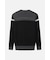 MNS SP COLOR BLOCKED ROUND PULLOVER KNIT