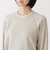 婦人　ワッフル編みクルーネック長袖Ｔシャツ