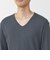 紳士　あったか綿　Ｖネック長袖Ｔシャツ