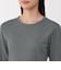 婦人　あったか綿　厚手　クルーネック長袖Ｔシャツ