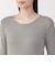 婦人　あったか綿　クルーネック長袖Ｔシャツ