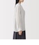 婦人　強撚　シアー長袖シャツ