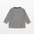 ベビー　あたまするっと　綿天竺編みクルーネック長袖Ｔシャツ　ボーダー