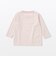 ベビー　あたまするっと　綿天竺編みクルーネック長袖Ｔシャツ　ボーダー