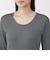 婦人　あったか綿　厚手　Ｕネック八分袖Ｔシャツ