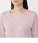 婦人　あったか綿　厚手　Ｕネック八分袖Ｔシャツ