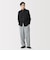 紳士　乾きやすいワンタックワイドパンツ