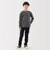 キッズ　両面起毛クルーネック長袖Ｔシャツ