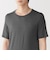 紳士　脇に縫い目のない　なめらか　クルーネック半袖Ｔシャツ