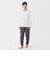 紳士　あったか綿　厚手　Ｖネック長袖Ｔシャツ