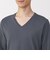 紳士　あったか綿　厚手　Ｖネック長袖Ｔシャツ