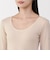 婦人　あったか綿　Ｕネック八分袖Ｔシャツ