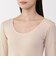 婦人　あったか綿　Ｕネック八分袖Ｔシャツ