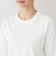 婦人　天竺編みクルーネック長袖Ｔシャツ