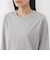 婦人　天竺編みクルーネック長袖Ｔシャツ