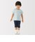 ベビー　おなかすっぽり　七分丈サルエルパンツ