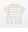 ベビー　あたまするっと　綿天竺編みクルーネック半袖Ｔシャツ　ボーダー