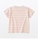 ベビー　あたまするっと　綿天竺編みクルーネック半袖Ｔシャツ　ボーダー