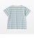 ベビー　あたまするっと　綿天竺編みクルーネック半袖Ｔシャツ　ボーダー
