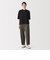 婦人　スムースポンチイージーテーパードパンツ