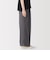 婦人　なめらか　イージーワイドストレートパンツ