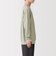 紳士　素材に還るワッフル編みクルーネック長袖Ｔシャツ