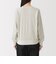 婦人　ワッフル編みクルーネック長袖Ｔシャツ