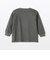 ベビー　あたまするっと両面起毛クルーネック長袖Ｔシャツ