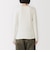 婦人　あったか綿　厚手ジャカード　クルーネック長袖Ｔシャツ