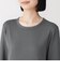 婦人　あったか綿　厚手　クルーネック長袖Ｔシャツ