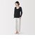 婦人　あったか綿　厚手ジャカード　Ｕネック長袖Ｔシャツ