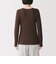 婦人　あったか綿　厚手ジャカード　Ｕネック長袖Ｔシャツ