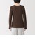 婦人　あったか綿　厚手ジャカード　Ｕネック長袖Ｔシャツ