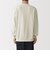 紳士　素材に還るワッフル編みヘンリーネック長袖Ｔシャツ