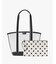 クレア シースルー レイニング ドット プリント トート